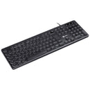 TECLADO CHOCOLATE SLIM MULTIMIDIA TECLAS REDONDAS LED BRANCO 1.8 METROS USB - TC200