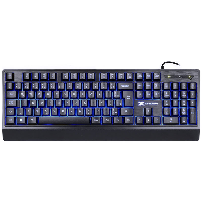 Teclado Gamer Defender Abnt2 Multimidia Led 7 Cores 1.8 Metros Usb - Gt300