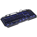 Teclado Gamer Shield Abnt2 Multimidia Led Azul 1.8 Metros Usb Topo Em Metal Sensacao Mecanica - Gt600