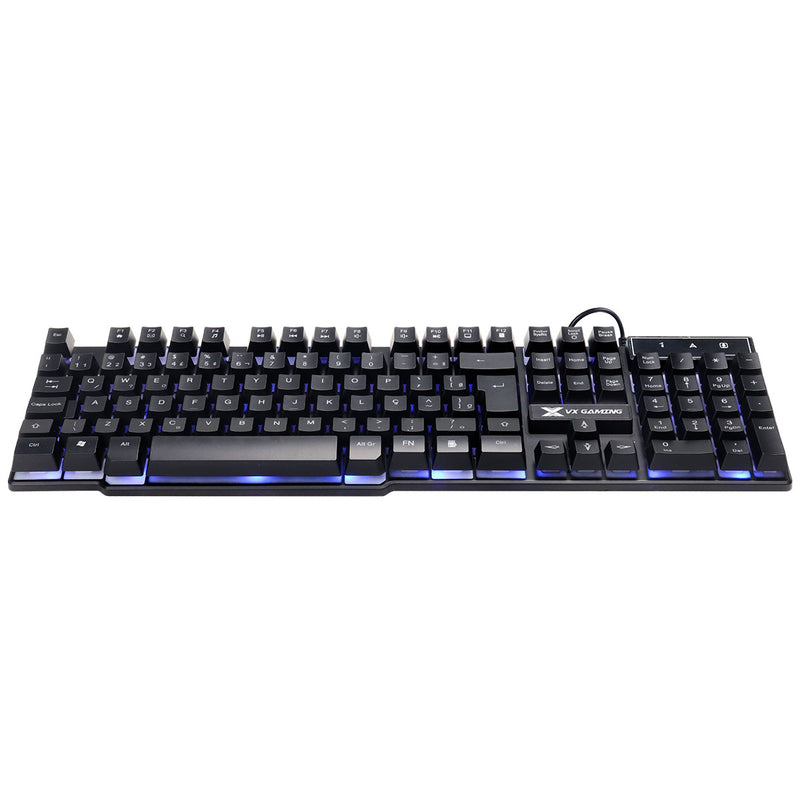 Teclado Gamer Hydra 107 Teclas + 12 Multimídia Com Led Azul Sensacao Tecla Mecanica - Gt700