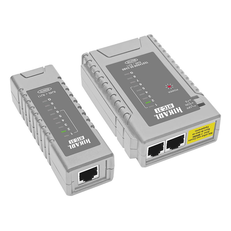 TESTADOR DE CABOS RJ45/RJ11 HTC-31