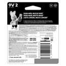 BATERIA ALCALINA 9V COM 2 UNIDADES