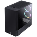 Gabinete Gamer Invertido Gravity - Lateral Vidro - 2 Fans Rgb - Pcyes - Grptrgb1fv