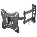 Suporte Para Tv Led Lcd De 23" A 42"  Articulado Com Inclinação E Passador De Cabos - St210a