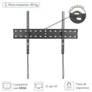 Suporte Para Tv Led- Lcd De 37" A 70" Fixo Com Nivel De Bolha E Trava De Segurança - St410a