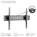 Suporte Para Tv Led- Lcd De 37" A 70" Fixo Com Inclinação Com Nivel De Bolha E Ajuste De Angulo - St420a
