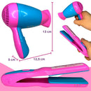 Salão De Beleza Mini Secador De Cabelo Chapinha De Brinquedo