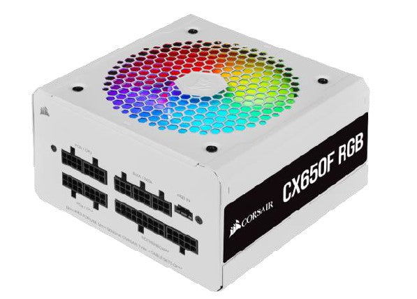 FONTE ATX 650W - CX650F FULL MODULAR - RGB WHITE - 80 PLUS BRONZE - COM CABO DE FORCA - CP-9020226-BR