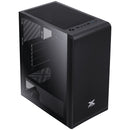 GABINETE GAMER VX GAMING VAUX COM JANELA EM VIDRO TEMPERADO - PRETO