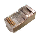 Conector Rj45 Cat.5e Blindado Cy-7014 Pacote C/ 100 Plugs - PC / 100
