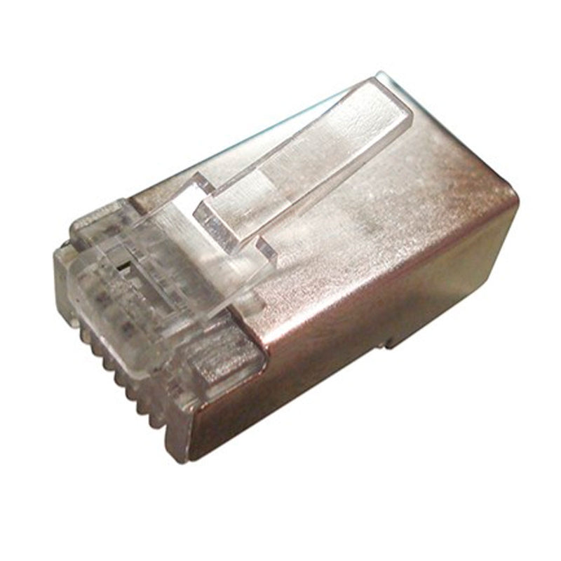 Conector Rj45 Cat.6 Blindado Wt-6066-solid Pacote C/ 100 Plugs - PC / 100