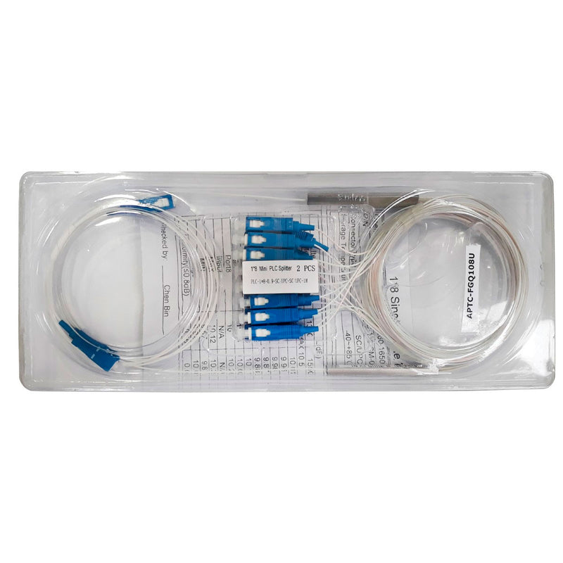 Mini Splitter óptico Plc-sc Upc 1x8 Nklt-nmpl108110110331 (emb C/ 2 Unid) - PC / 2