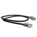 PATCH CORD U/UTP CAT.5E CMX T568A/B 2.5 METRO PRETO 35103023