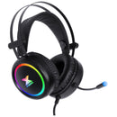 Fone De Ouvido Headset Gamer Aura Audio 7.1 Com Vibração Led Rgb Usb, Microfone Flexível Com Software - Gh500