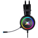 Fone De Ouvido Headset Gamer Aura Audio 7.1 Com Vibração Led Rgb Usb, Microfone Flexível Com Software - Gh500