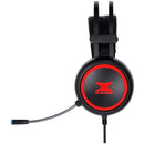 Fone De Ouvido Headset Gamer Aura Audio 7.1 Com Vibração Led Rgb Usb, Microfone Flexível Com Software - Gh500