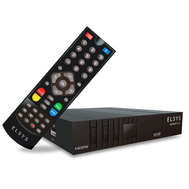 RECEPTOR DE TV DIGITAL VIA SATELITE SATMAX PLUS FULL HD SINAL SAT HD REGIONAL ETRS55