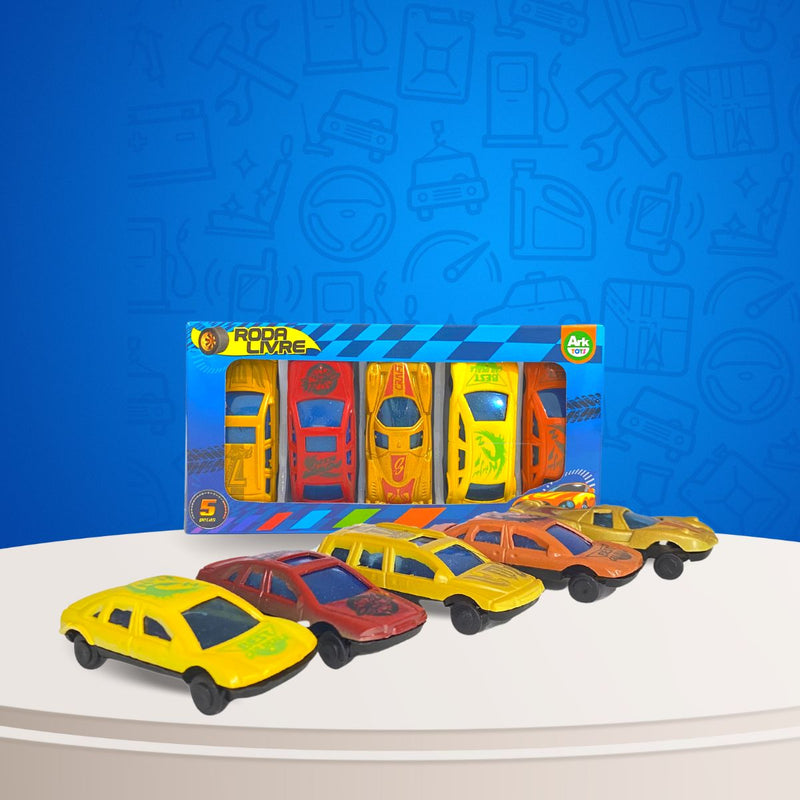 Carrinhos De Brinquedo Coleção Kit 5un Mini Carros Infantil