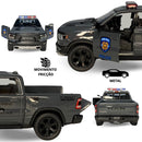 Carrinho De Ferro Miniatura Caminhonete Pick-up Da Policia