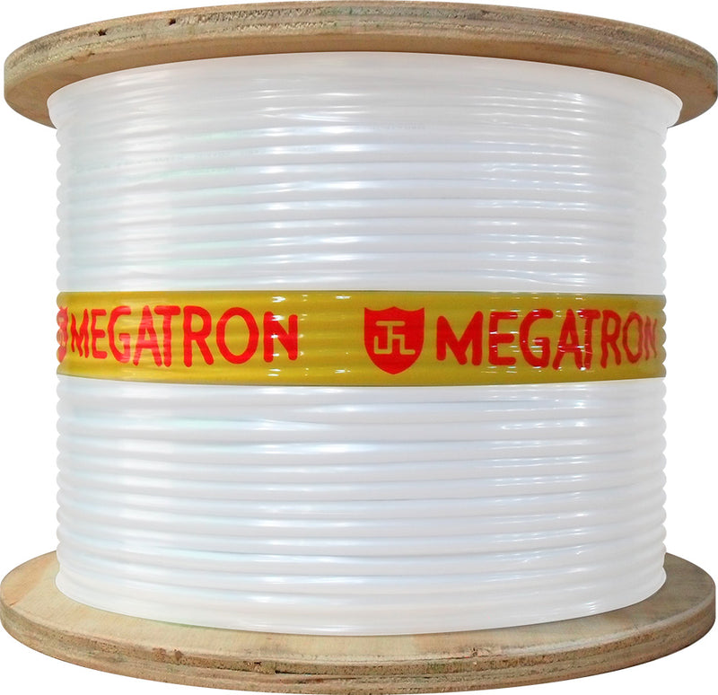 Cabo Coaxial 59 67% Bobina Bobina 300m Branco Megatron