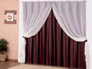 Cortina Para Sala Ou Quarto Blackout Com Voil 3,00 Marrom