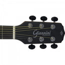 Violão Giannini GF1D CEQ Eletroacústico Aço Zebra Wood