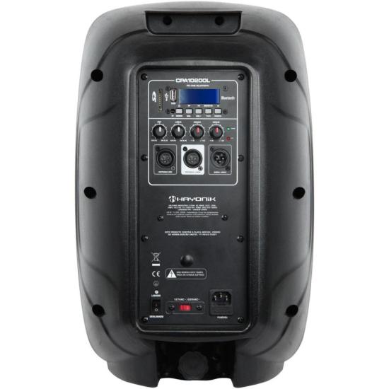 Caixa Acústica Ativa Hayonik CPA 10200 160W Bluetooth Preta