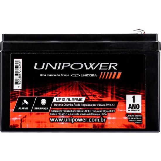 Bateria Selada 12V/4A UP12 Alarme UNIPOWER