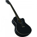Violão Harmonics GE-21 Eletroacústico Aço Preto