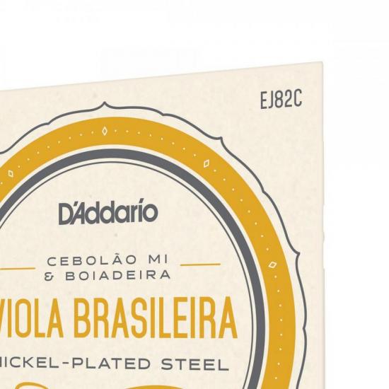 Encordoamento para Viola EJ82C Nickel Plated Steel D Addario