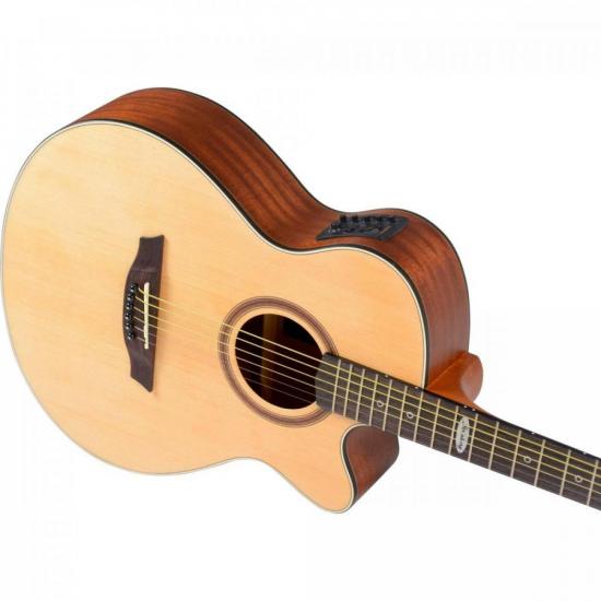 Violão Eletroacústico Strinberg Sa200c Aço Fosco Natural Satin