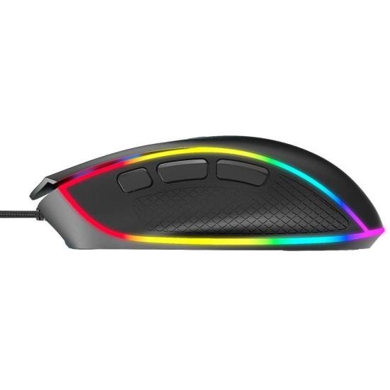 Mouse Gamer Fortrek Cruiser New Edition 12000 Dpi RGB Preto