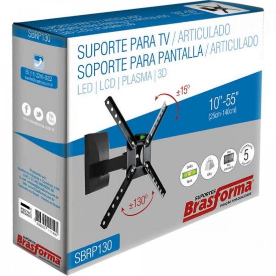 Suporte para TV Movel 10" a 55" SBRP130 BRASFORMA