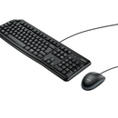 Kit Teclado e Mouse Logitech MK120 Preto USB 920-004429-C