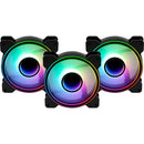 Kit 3 Coolers Aerocool Mirage 12 Pro ARGB + Hub + Controle