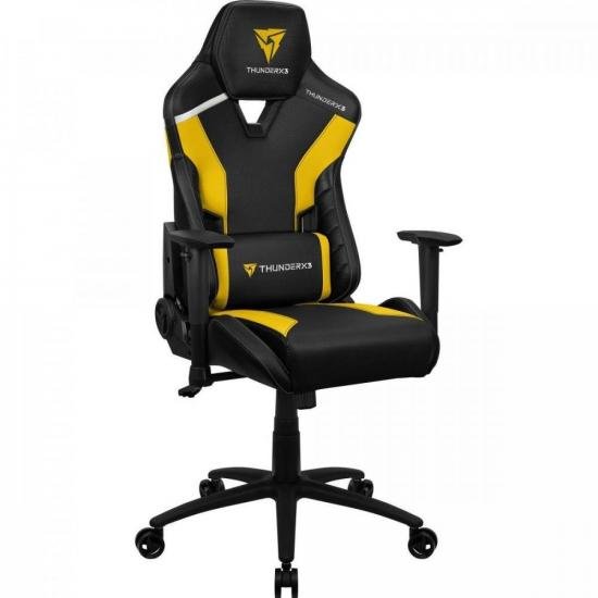 Cadeira Gamer TC3 Bumblebee Yellow THUNDERX3