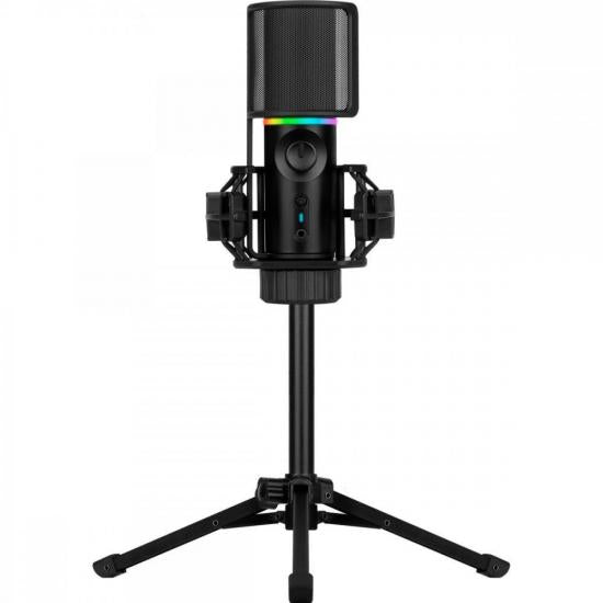 Microfone Gamer Streamplify Mic Tripod Com Tripé Preto RGB