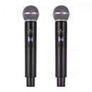 Microfone Sem Fio de Mão Duplo UHF Harmonics HSF-102