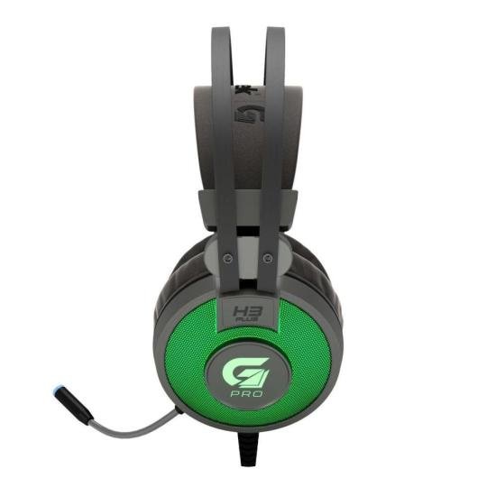 Headset Gamer Fortrek H3+ 7.1 USB RGB Cinza