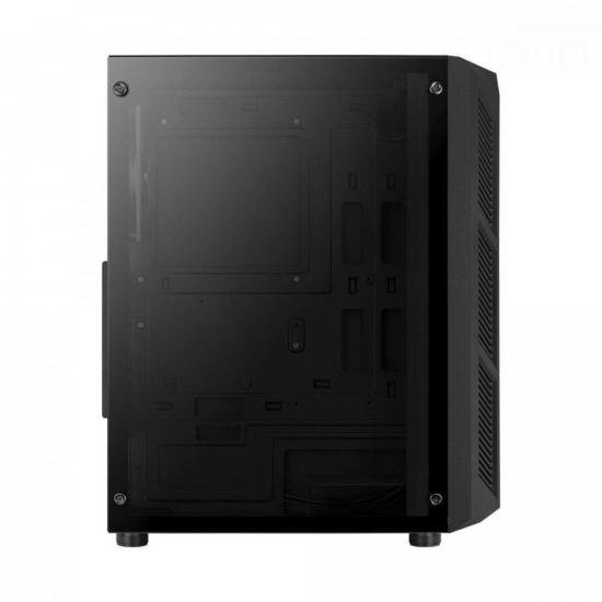 Gabinete Gamer Aerocool Prime Preto RGB Lateral Vidro