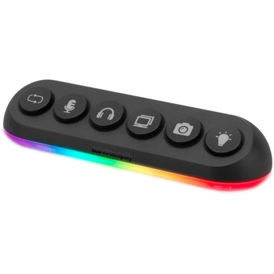 Hub USB 5 Portas 3.0 Streamplify Deck 5 Preto RGB