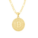 Corrente Modelo 3 Por 1 Fecho Gaveta 2,5mm - 6g - 70 Cm + Pingente Bitcoin Especial Pequeno - 2,0 X 2,0 Cm