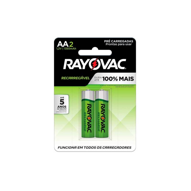 Pilha Rec Eco Rayovac Aa2  Cart 2 Sm-24