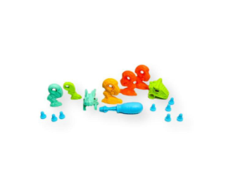 Brinquedo 4 Dinossauro Monta e Desmonta com Parafusos de Plástico e Ferramenta Super Interativo Envio Rápido!