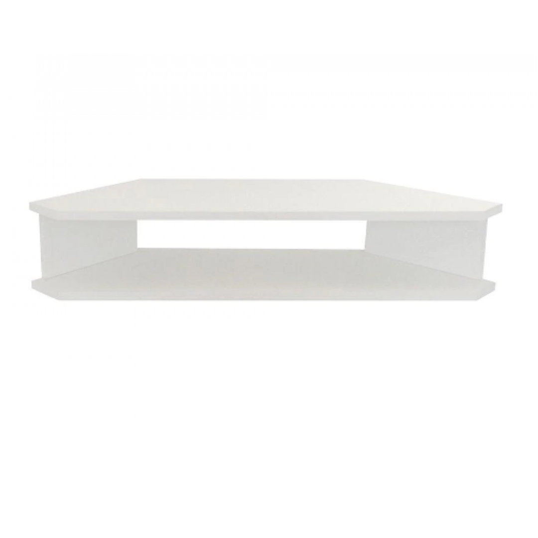 Rack Sala De Canto Branco Para Tv Ate 32 Polegadas Em Mdf