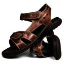 Sandália Papete Masculina De Couro Chocolate 400