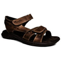 Sandália Papete Masculina De Couro Chocolate 400