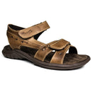 Sandália Papete Masculina De Couro Tabaco 400