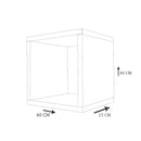 Nicho Decorativo 40x40x15 Cm Madeirado Em Mdf