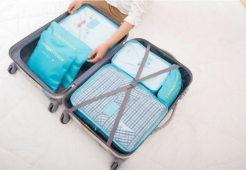 Organizador De Mala De Bagagem Viagem Kit 6 Necessaire Bolsa